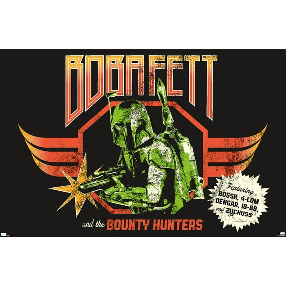 Star Wars: Saga - Boba Fett - Bounty Hunters Wall Poster, 22.375" x 34"