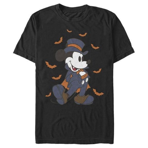 Men's Mickey & Friends Retro Vampire Graphic Tee Black X Large