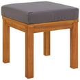 thumbnail image 5 of vidaXL 3 Piece Patio Dining Set with Cushions Solid Wood Acacia, 5 of 16