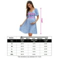 thumbnail image 5 of Maternity Dresses Women's Knotted V Neck Knee Length Wrap Dress, 5 of 5