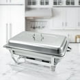 PRIJESSE 8 Pack Chafing Dish for Buffet,8 Quart Stainless Steel Chafing