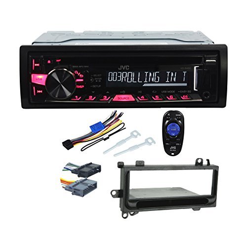 Package JVC KDR460 Single DIN CD/MP3 Car Stereo Receiver + Metra 99