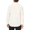 thumbnail image 2 of Camisa de lino GAP para hombre, manga larga, corte estándar, color blanco roto, talla S, 2 of 3