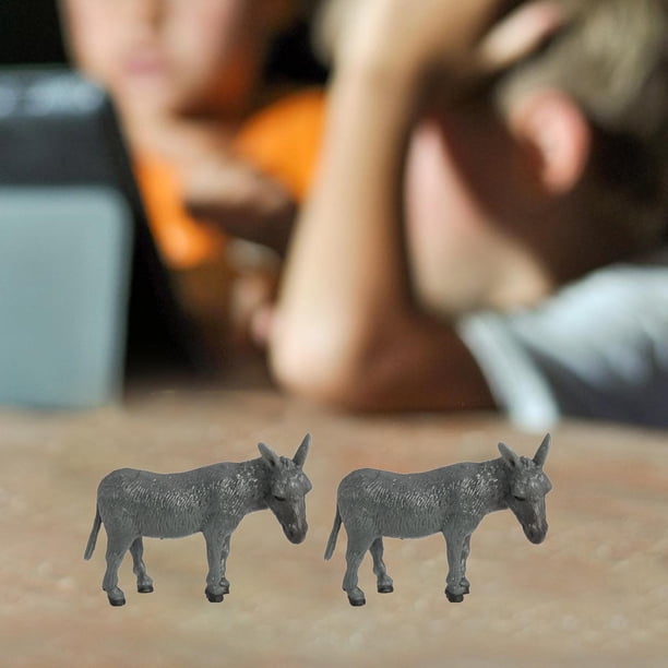 Simulación de Animales de Silvestre, de Animales, , Bosque, Modelo de Juguete para Niños, Colección Decorativa Burro