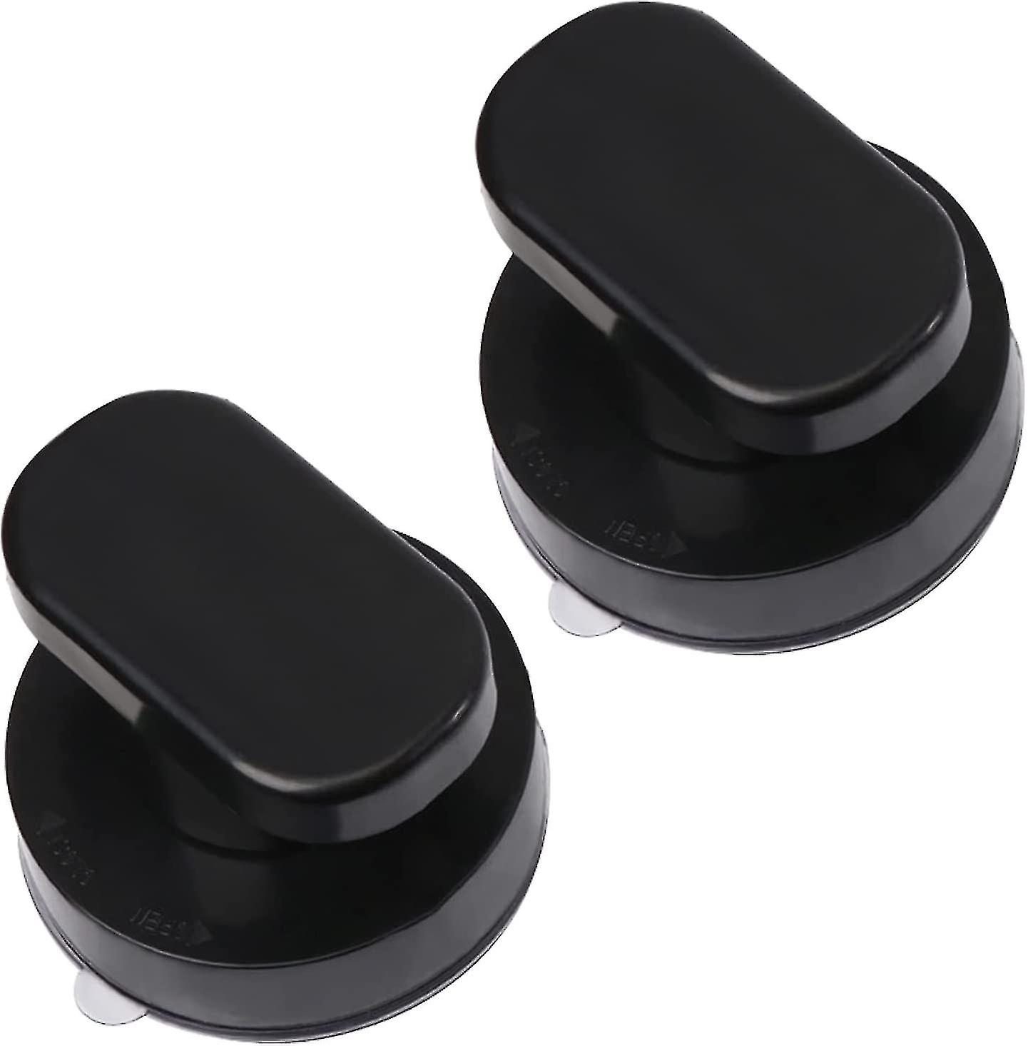 2 Manijas De Ventosa Para Puertas De Vidrio: Adhesivo Fuerte, Reutilizable, Fácil Instalación Sin Taladro