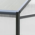 thumbnail image 5 of VEIKOUS 6' x 10' Walk-in Polycarbonate Greenhouse for Outdoor with Aluminum Frame, Lockable Door and Window , Gray, 5 of 8