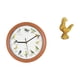 thumbnail image 1 of Reloj de pared con pájaro cantor, escultura de pollo, figura de gallo, estatua decorativa de resina con por hora, ideal para la sala de estar f, 1 of 8