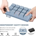 thumbnail image 2 of Silicone Ice Cube Trays with Lid Easy Release , Reusable and Stackable Ice Trays for Freezer for Cocktail, Whiskey, 2 of 6