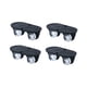 thumbnail image 3 of Moyic Juego de 4 ruedas giratorias con rotación de 360 grados, contenedores para muebles pequeños, maniobrabilidad suave en la parte Almacenamiento y organización del hogar Negro 2x4.2x1.7 cm, 3 of 6