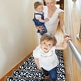 thumbnail image 2 of Leaves Collection Contemporary, Cozy, Vibrant and Soft Stair Mats & Rugs, 9'' x 28'', 2 of 6