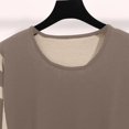 thumbnail image 5 of MDUKONU Women's Trousers Suit With Round Neck Top And Wide Leg Pants For Effortless Style Coffee One Size, 5 of 7
