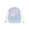 thumbnail image 1 of Chaqueta de Béisbol de Estilo Coreano con Bordado de Ositos, 1 of 1