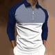 thumbnail image 2 of Camisa de cuello de hombre Impreso Casual Manga larga Turndown Collar Blusa Camisas Pompotops oipoqjl50126, 2 of 5