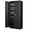 Black, variant on MIIIKO Lockable Storage Cabinet, Small Metal Garage Cabinet with Doors and Shelves, 35.4" Height Base Locker Cabinets 2 Doors