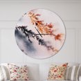 thumbnail image 2 of Designart 'Moss Agate and Dendrite Crystals macro ' Modern wall clock, 2 of 6