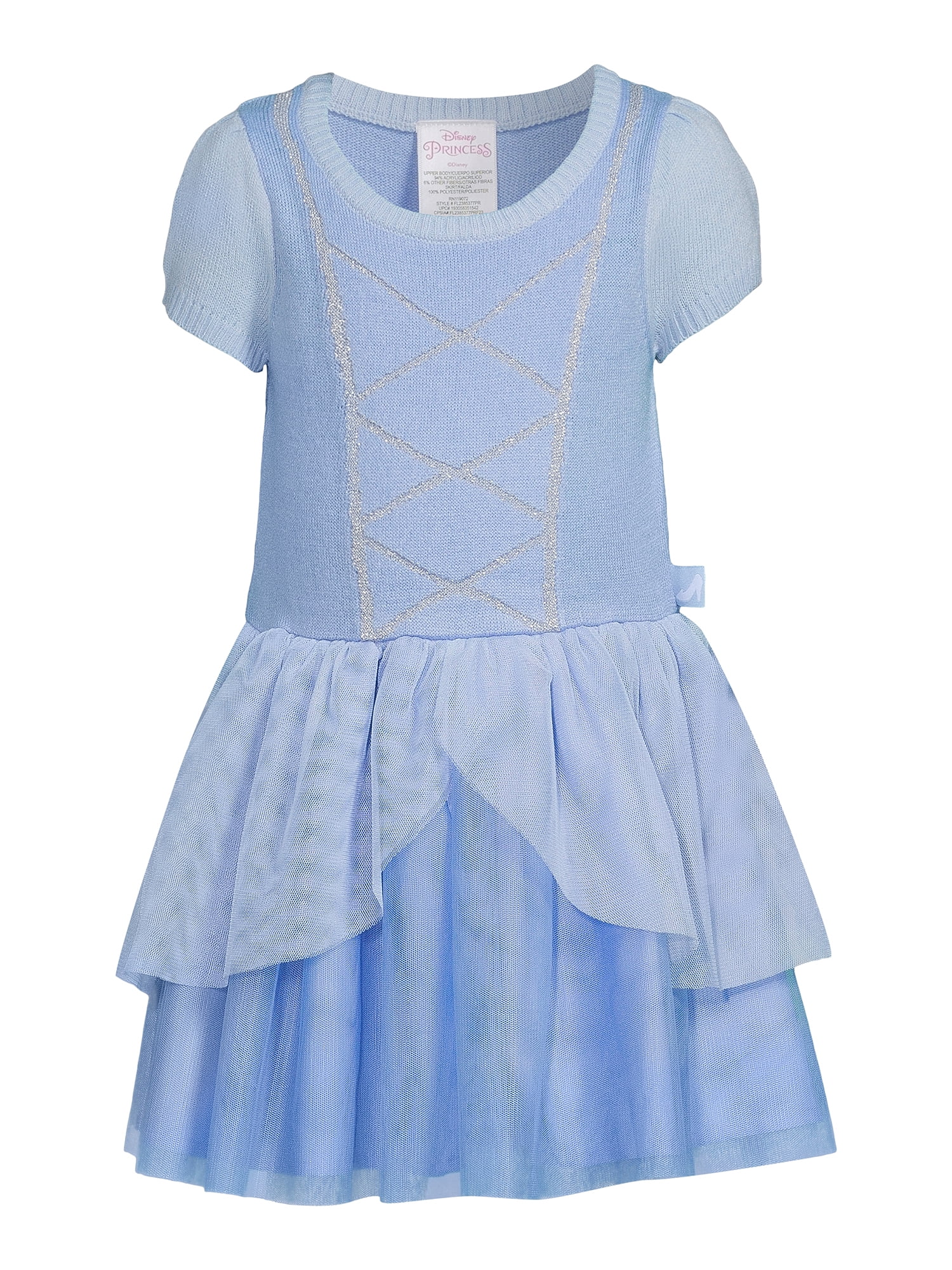 Disney Toddler Girl Cinderella Cosplay Dress, Sizes 12M-5T
