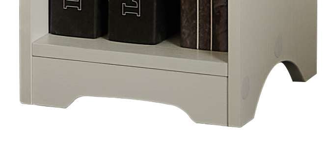 Kings Brand Furniture Mora 6-Tier Tall Narrow Slim Bookcase, White