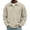 Khaki -AH08, variant on Mens Sweatshirt Corduroy Quarter Zip Collared Long Sleeve Business Casual Office Wear for Fall Winter Khaki L