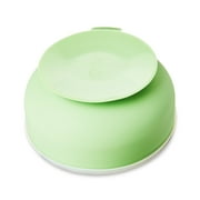 Parents Choice 5 Round Silicone Bowl with Lid and Suction Cup Sage Green