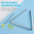 thumbnail image 3 of Hand Percussion Triangle 6 Inch Musical Steel With Striker Instrument Exquisite Sound, 3 of 7