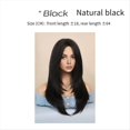 thumbnail image 4 of Peluca de SimulacióN Europea y de 64 Cm, Cabello Femenino, Conjunto de Cabeza con Raya Central, Conjunto de Cabello para Mujer, Peluca de Cabeza,D, 4 of 5