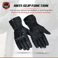 thumbnail image 2 of Daniel Smart Men’s Leather Gloves – Aniline Goat Leather Motorcycle Glove with knuckle protection and Touch Screen Finger Tip, 2 of 6