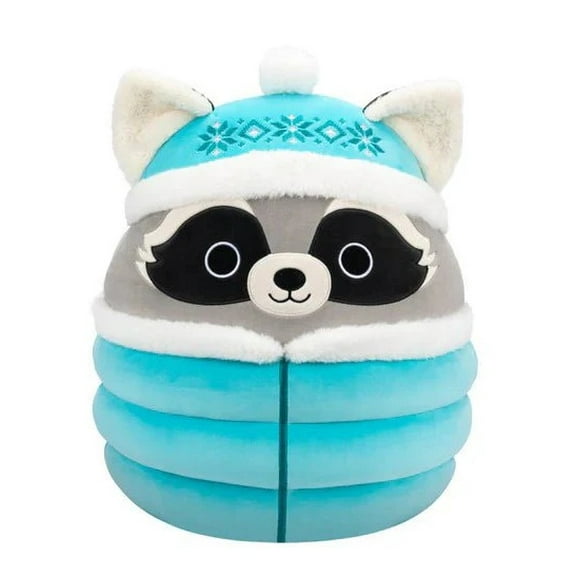 Squishmallows Winter Squad 12" Galci the Raccoon in Jacket Plush Doll Toy