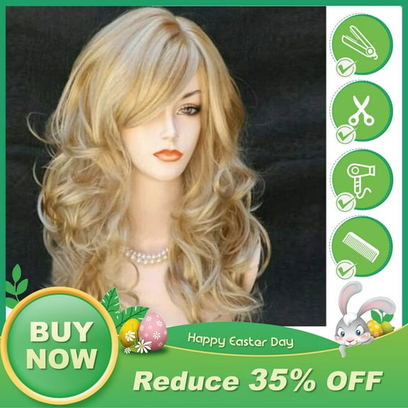 UTOURS Brazilian Virgin Hair Full Lace Cap Band Human Hair Wigs For Black Women Blonde Wigs Wavy Curly Long Heat Resistant Fi