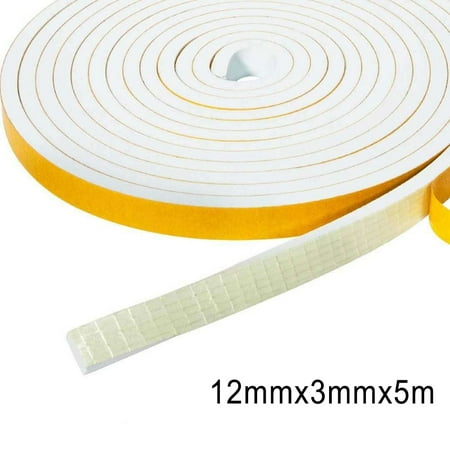 

GLFSIL 2/4/5M Rubber Seal Weather Strip Foam Sticky Tape Door Draught Excluder