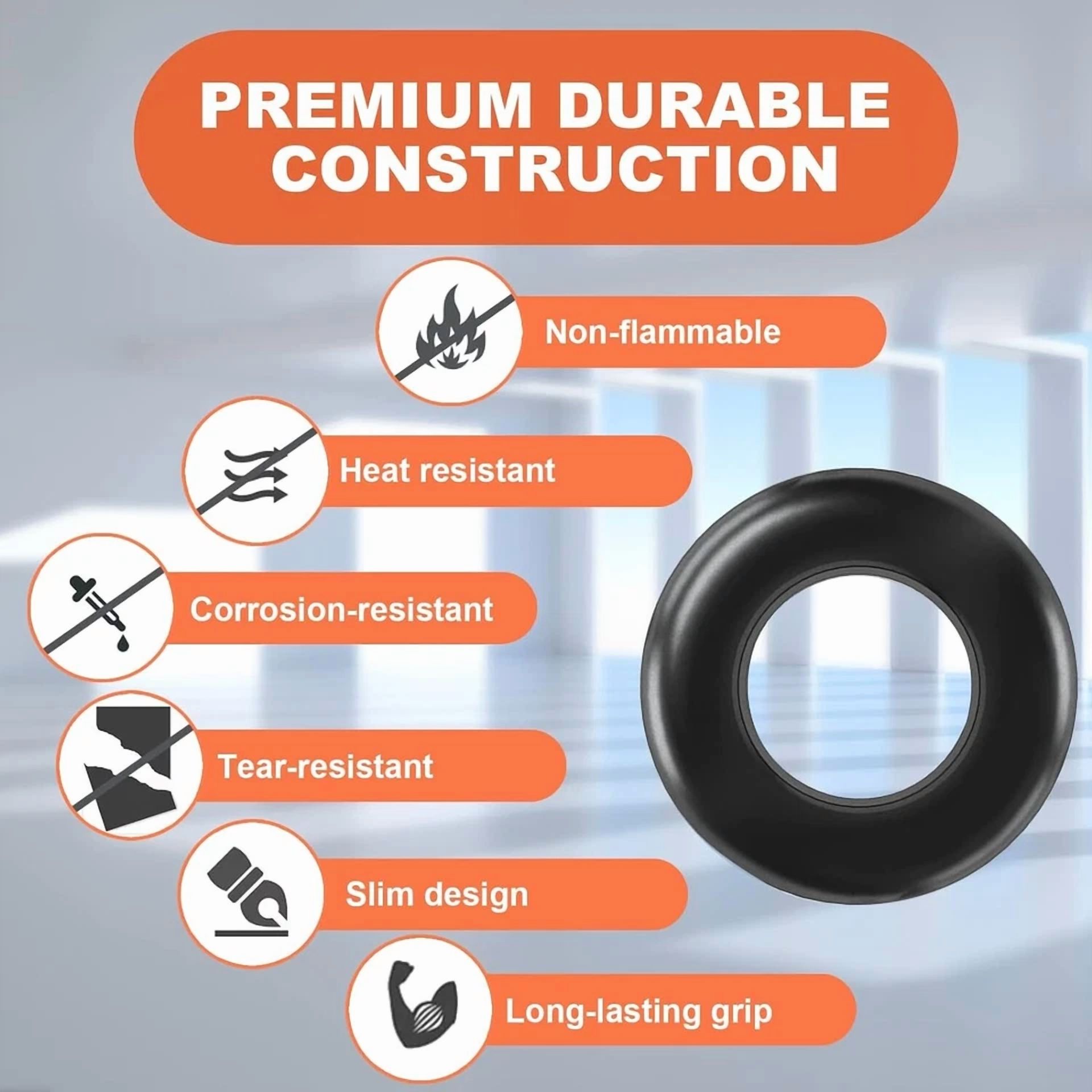 CIRCLE- 280 Pcs Rubber Grommets Kit Hole Gaskets Assortment Automotive Firewall 8 Sizes