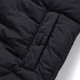 thumbnail image 6 of Yubnlvae coats for men Men's Casual Padded Vest With Zipper Stand Collar Vest With Pocket jackets for men Black, 6 of 8