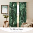 thumbnail image 4 of Summer Tropical Plants Sheer Curtains 84 Inch Length 2 Panels Set, Farmhouse Botanical Leaves Voile Window Treatment Rod Pocket Curtains Sheers Drapes for Bedroom/Living Room/Kitchen 52"x84"x2, 4 of 8