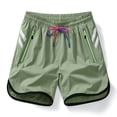 thumbnail image 3 of Bosfbaoi Plus Size Mens Lightweight Quick-Dry Running Athletic Shorts Elastic Waist Colorful Drawstring Gym Shorts Men with Zipper Pockets, 3 of 5