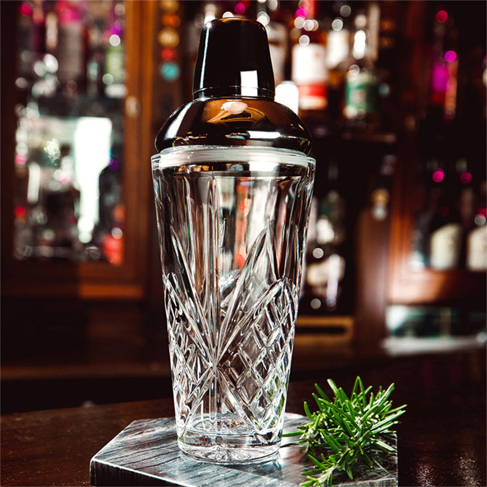 Shaker à Cocktail Professionnel En Verre - 560 Ml Avec Filtre Et échelle Graduée - Pour Barman Maison, Fêtes - 8