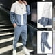 thumbnail image 3 of Traje casual de primavera, traje deportivo juvenil de dos piezas de talla grande estilo coreano, de moda, 3 of 6