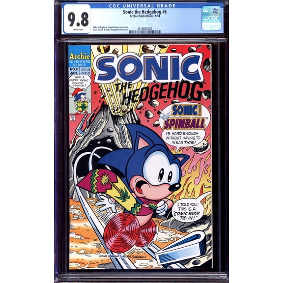 Sonic the Hedgehog #6 - CGC 9.8 Comic Book