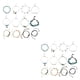 thumbnail image 4 of Minnieouse Pulseras de tobillo Cadenas de pie Joyas para el cuerpo Tobilleras de mujer para decoración de vestidos Type1 NO1 Minnieouse CBP220245, 4 of 6