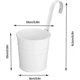 thumbnail image 3 of Metal Flower Pots, 4 Pieces Hanging Pots, Hanging Metal Flower Pots, With Hook, For Hanging Outdoor Balcony Garden Country Home Decoration (white), 3 of 5