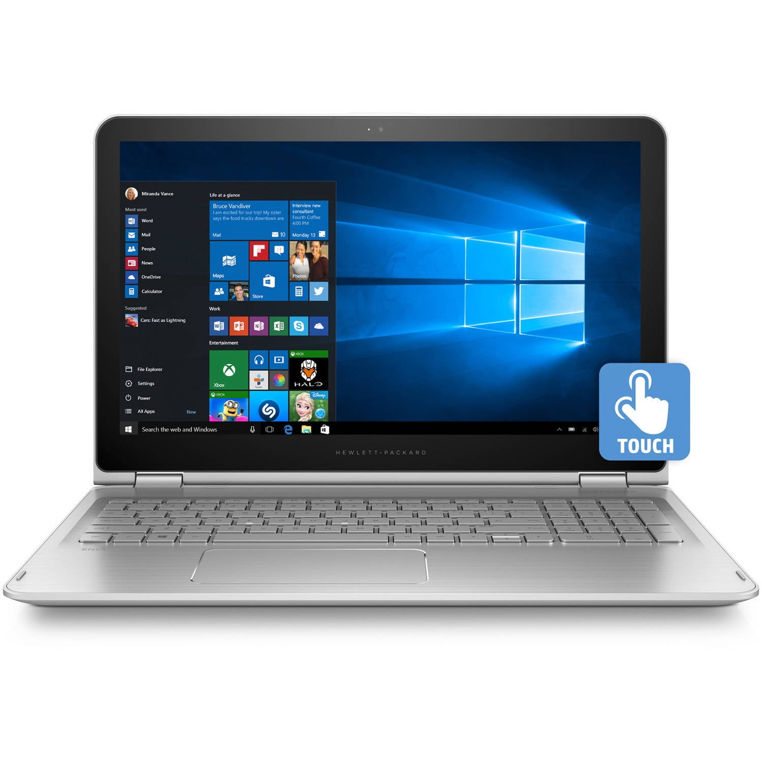 HP 15-w110nr Envy X360 15.6" Laptop, touch screen, 2-in-1 ...