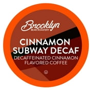 Brooklyn Beans Cinnamon Subway Decaf Coffee Pods,Compatible 2.0 Keurig, 40 Count