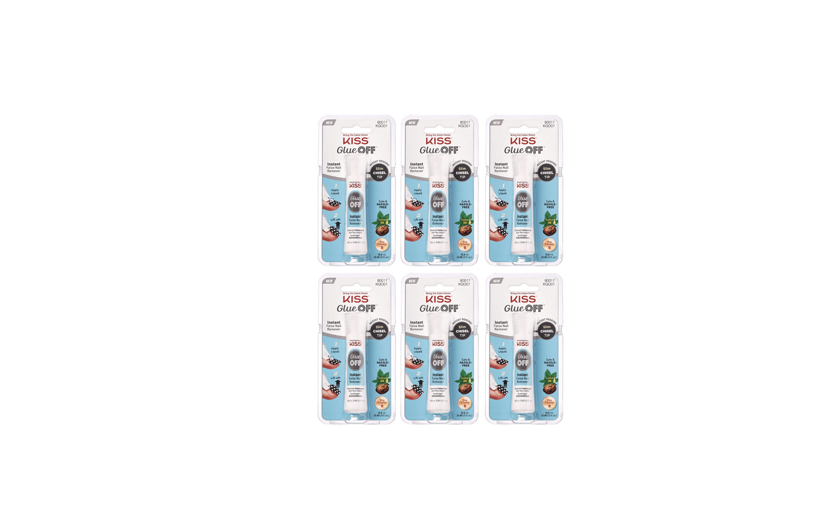 KISS Glue Off False Nail Remover -(6 PACK) - Walmart.com