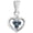 Silver/ Swiss Blue, variant on 7MM Trillion Shape Blue Topaz Gemstone 925 Sterling Silver Solitaire Valentines Day Gifts Pendant