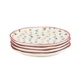 thumbnail image 3 of 10 Strawberry Street Bella Holiday Appetizer Plates, Skiers, Set of 4, 3 of 6