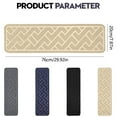 thumbnail image 4 of YOUMAI | Stair For Wooden Steps Indoor 15 Pack 8"*30" Non Carpet Stair With Reusable Adhesive For Children Elders And Dogs Polyester TPR Backing Stair Runner Rugs，Dark Grey, 4 of 4