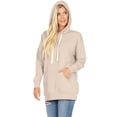 thumbnail image 3 of Womens Basic Oversized Hooded Pullover Sweatershirt Sweater, 3 of 4