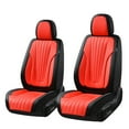 thumbnail image 2 of Florich Car Seat Covers, 5 Seats Waterproof Faux Leather Seat Cushions, Auto Protectors Universal Fit Most Cars, Black&Red, 2 of 9