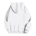 thumbnail image 3 of Weiqiqre Women's Sweatshirt Casual Heart Print Long Sleeve Pullover Drawstring Hoodie Sweatshirt Tops with Kangaroo Pocket, 3 of 3