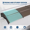 thumbnail image 6 of UV & Sun Protection Outdoor Awning Canopy,Clear Cover with Sturdy Plastic Steel Brackets,Easy Install, for Patio or Entrance Shelter, Brown, 6 of 7