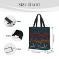 thumbnail image 4 of Disketp Cartoon Sharks Canvas Tote Bag,Women Shoulder Bag Crossbody Handbag with Zipper Closure, 4 of 8
