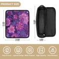 thumbnail image 4 of Hair Tool Organizer Bag with Heat Resistant Mat Removable Travel Storage Case for Hot Air Brushes Curling Irons Lavender Bohemian Pattern, 4 of 8